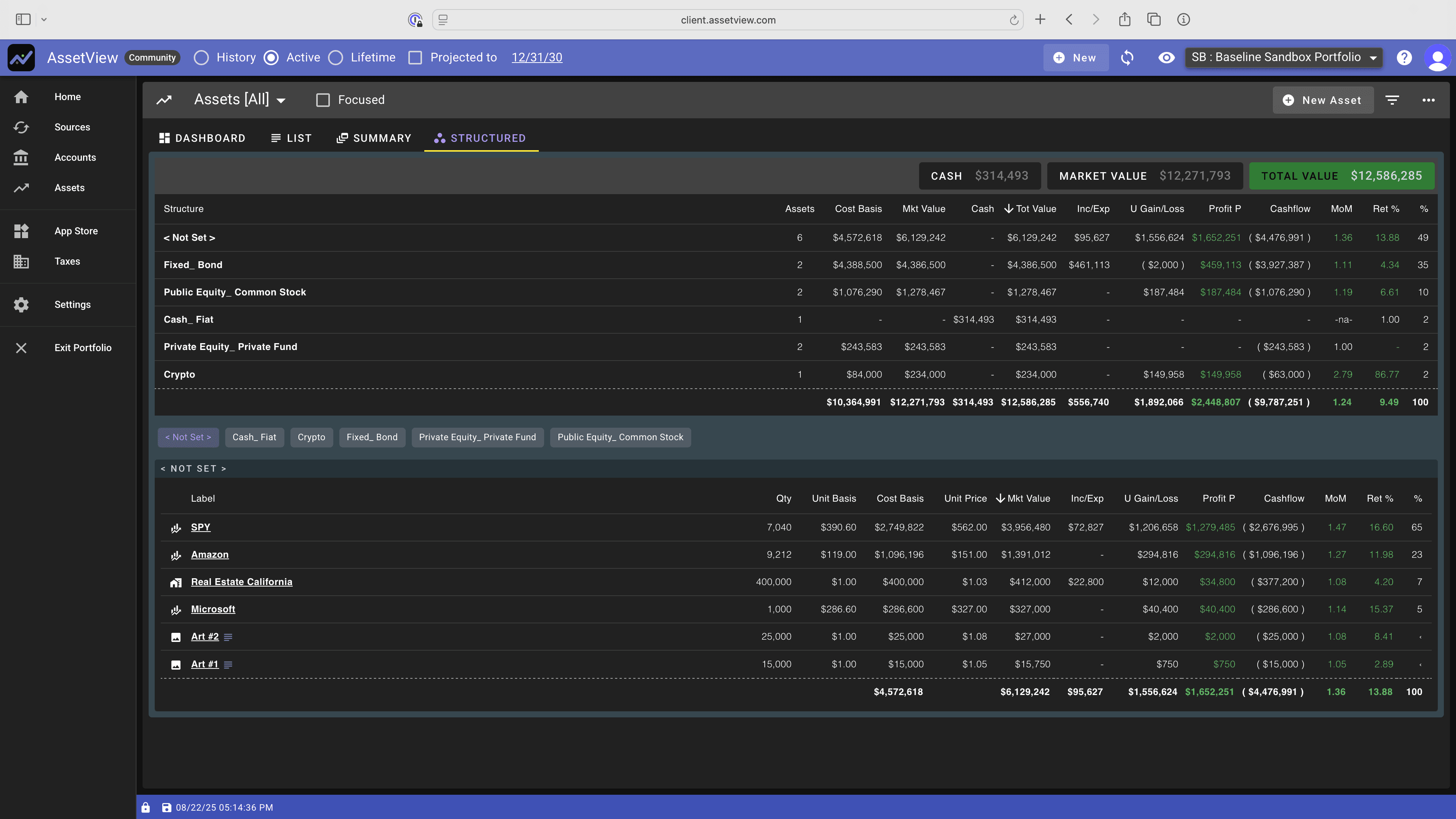 AssetView Cash Management