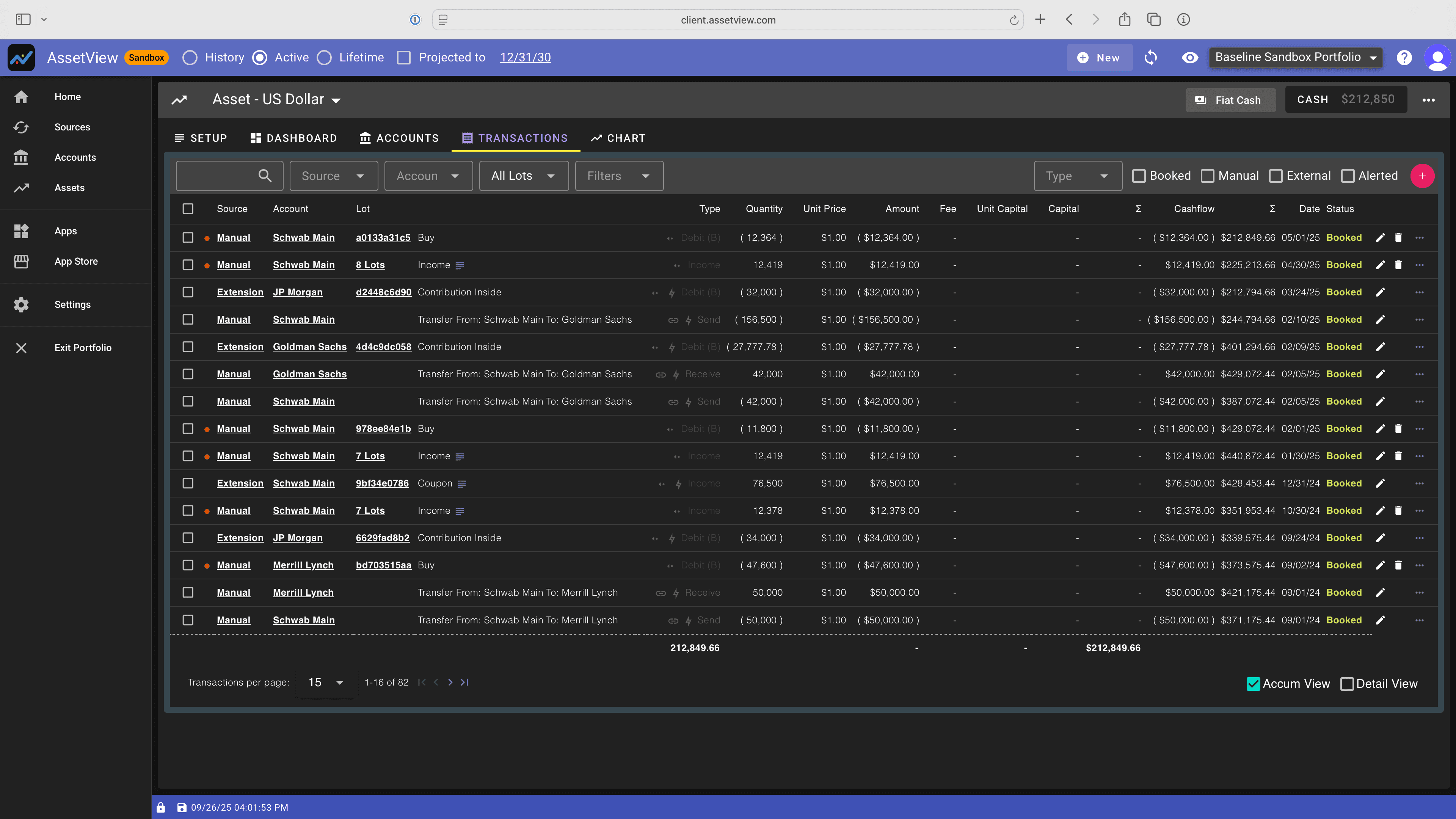 AssetView Cash Management