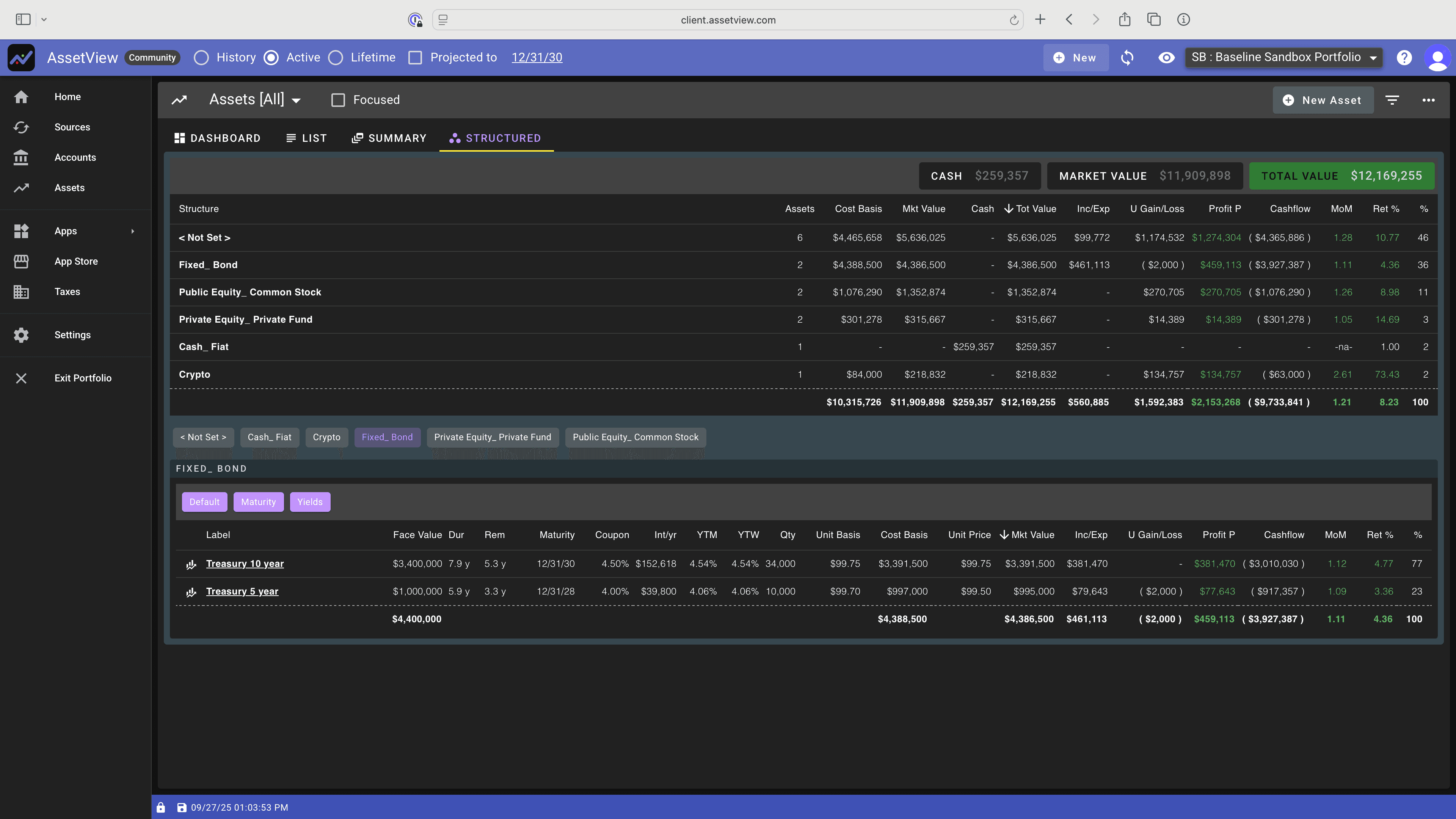 AssetView Fixed Income