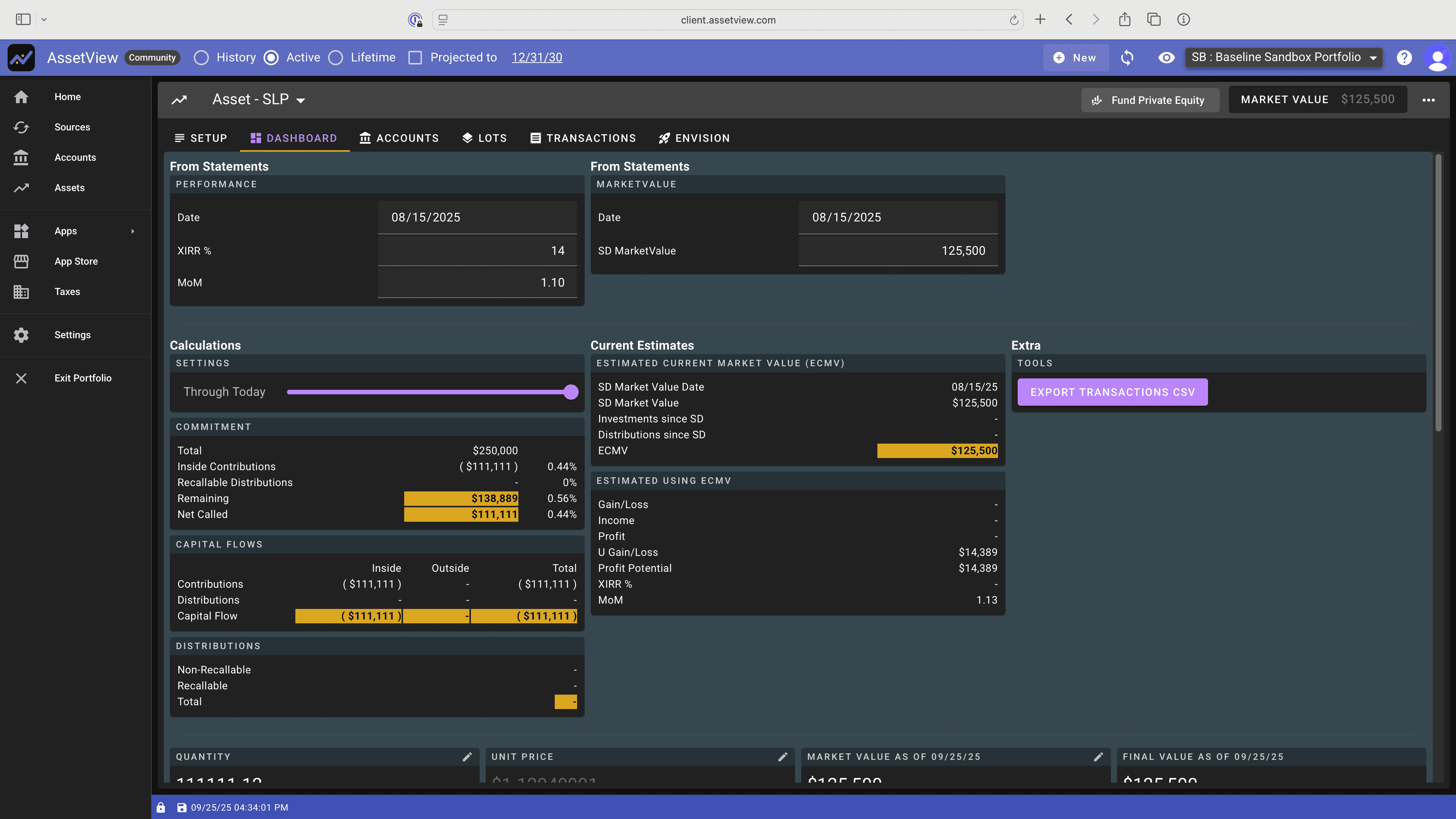 AssetView Cash Management